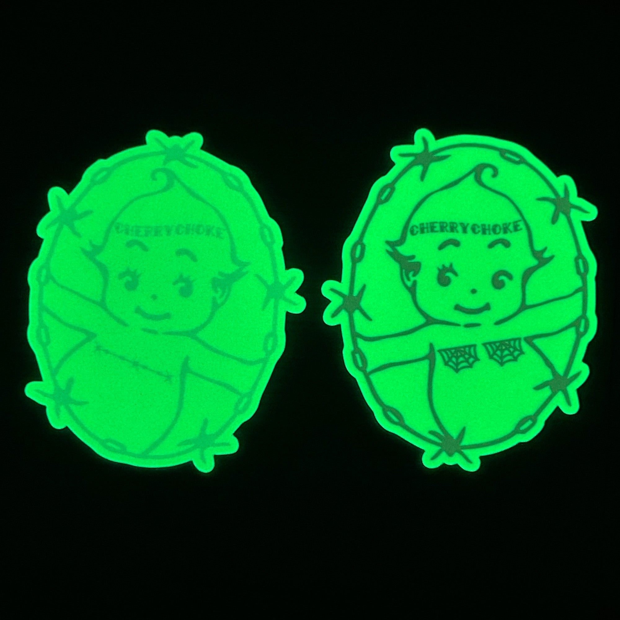 Trans Kewpie Glow Sticker