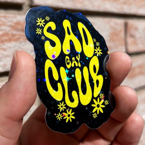 Sad Gay Club Daisy Sticker
