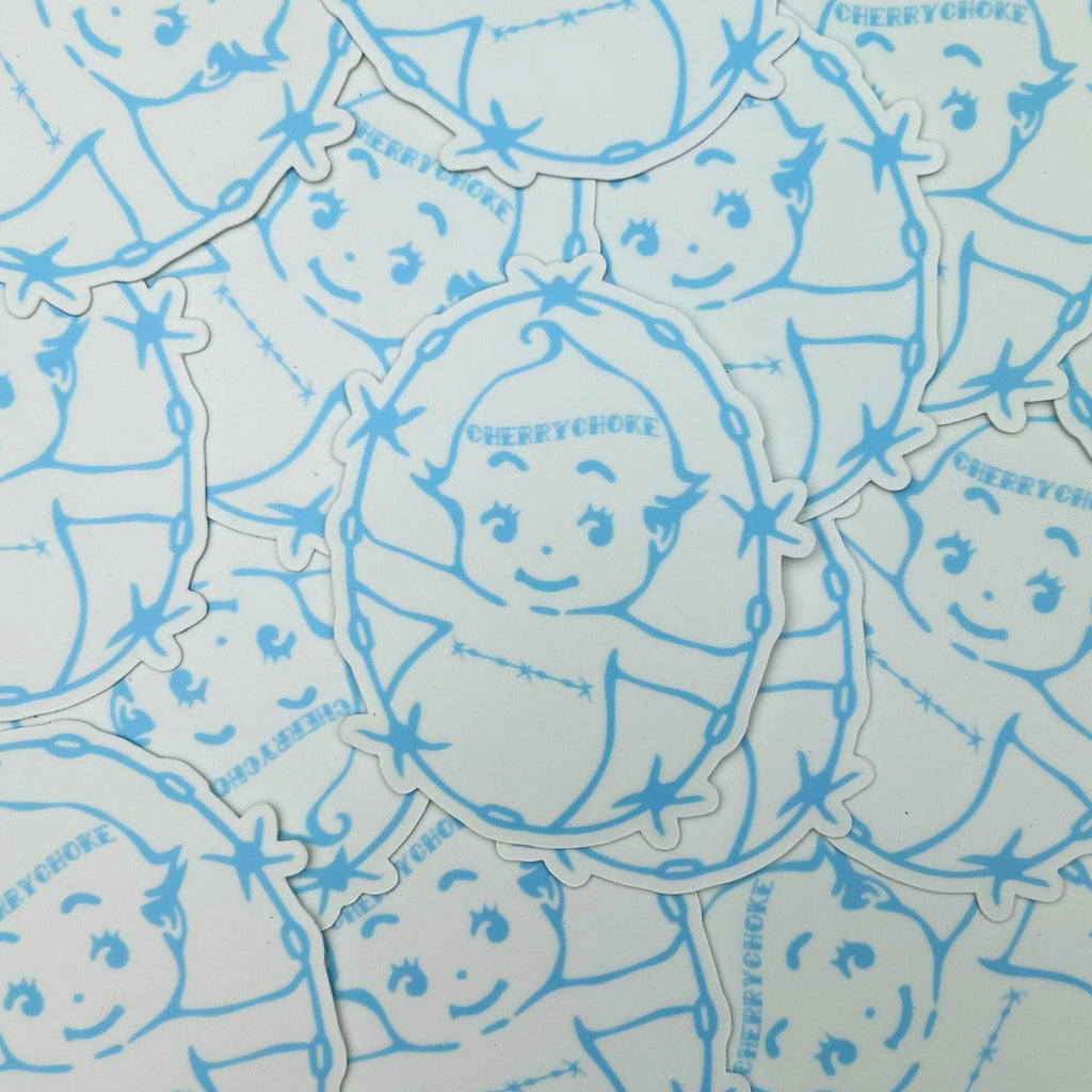 Trans Kewpie Glow Sticker