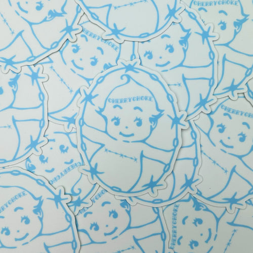 Trans Kewpie Glow Sticker
