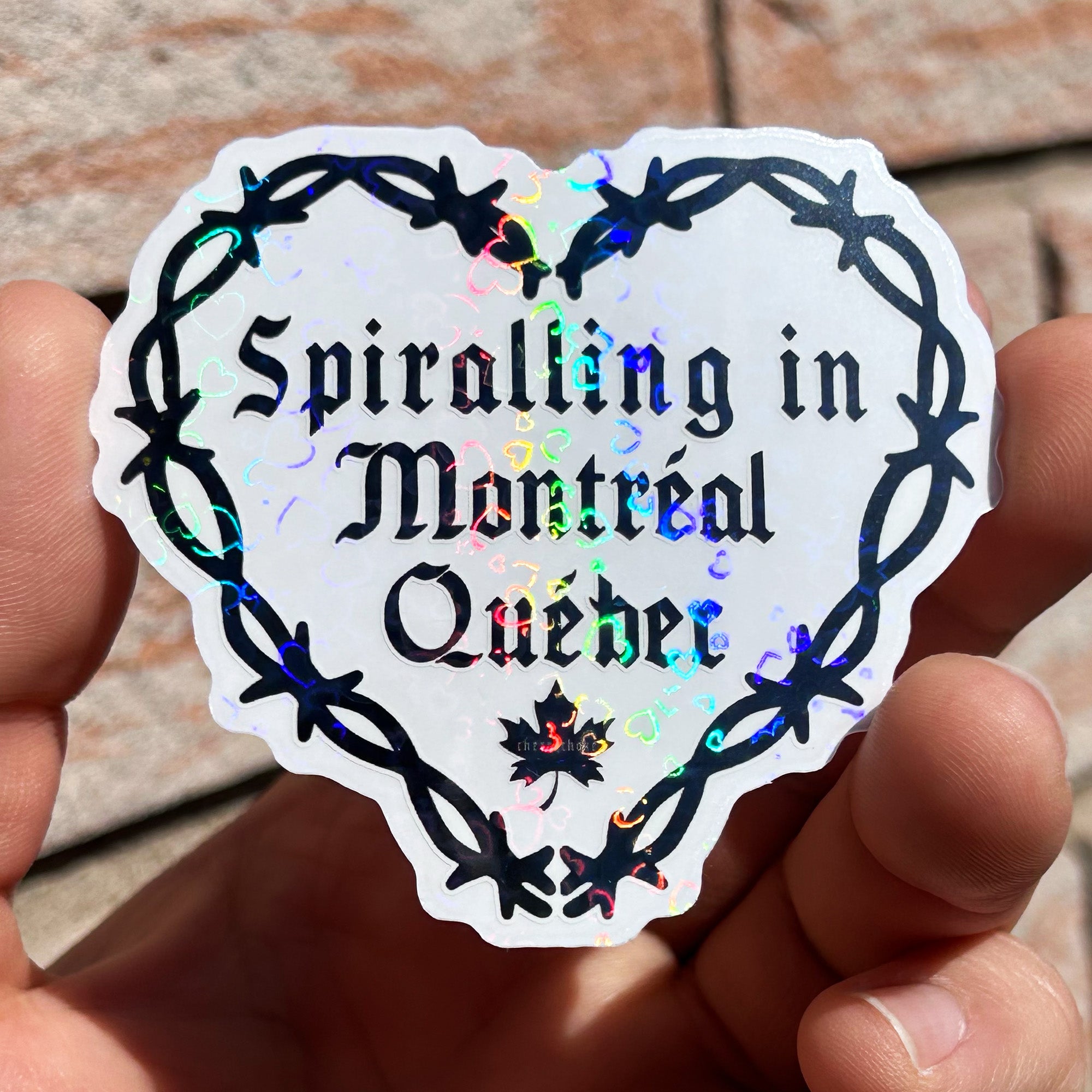 Spiralling in Montréal Sticker