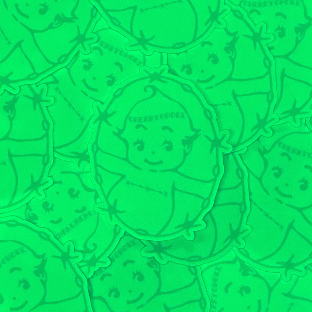 Trans Kewpie Glow Sticker