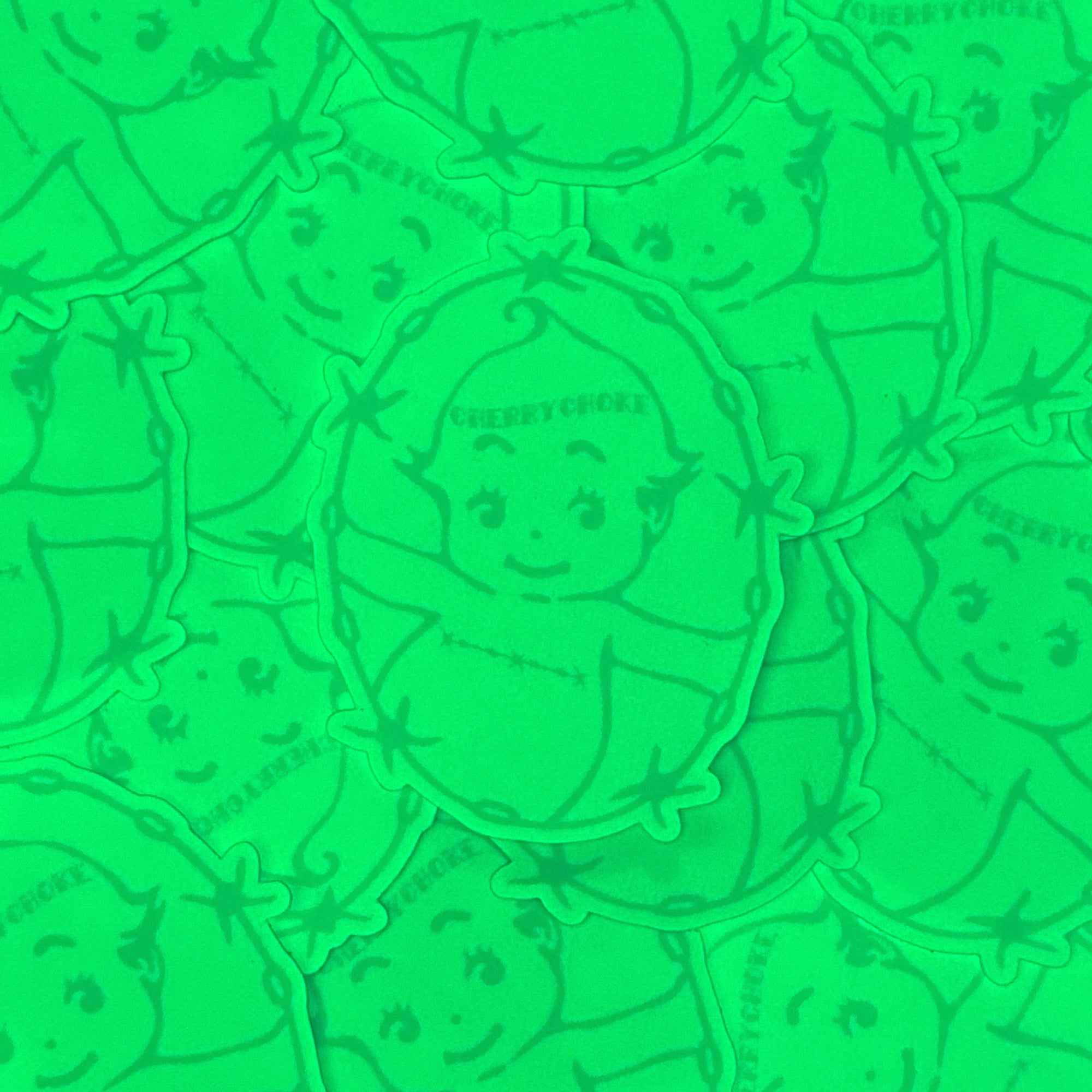Trans Kewpie Glow Sticker
