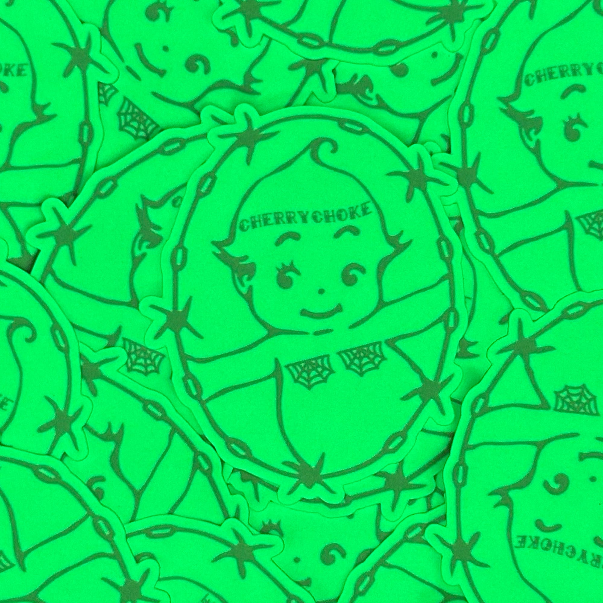 Trans Kewpie Glow Sticker