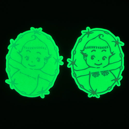 Trans Kewpie Glow Sticker