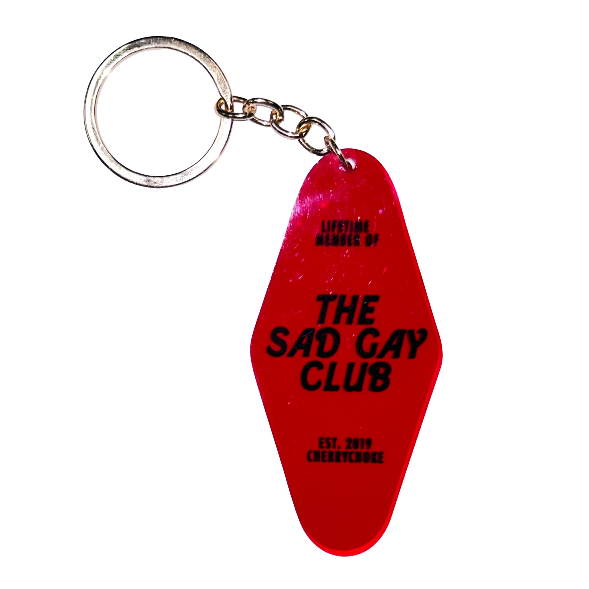 Sad Gay Club Motel Keychain