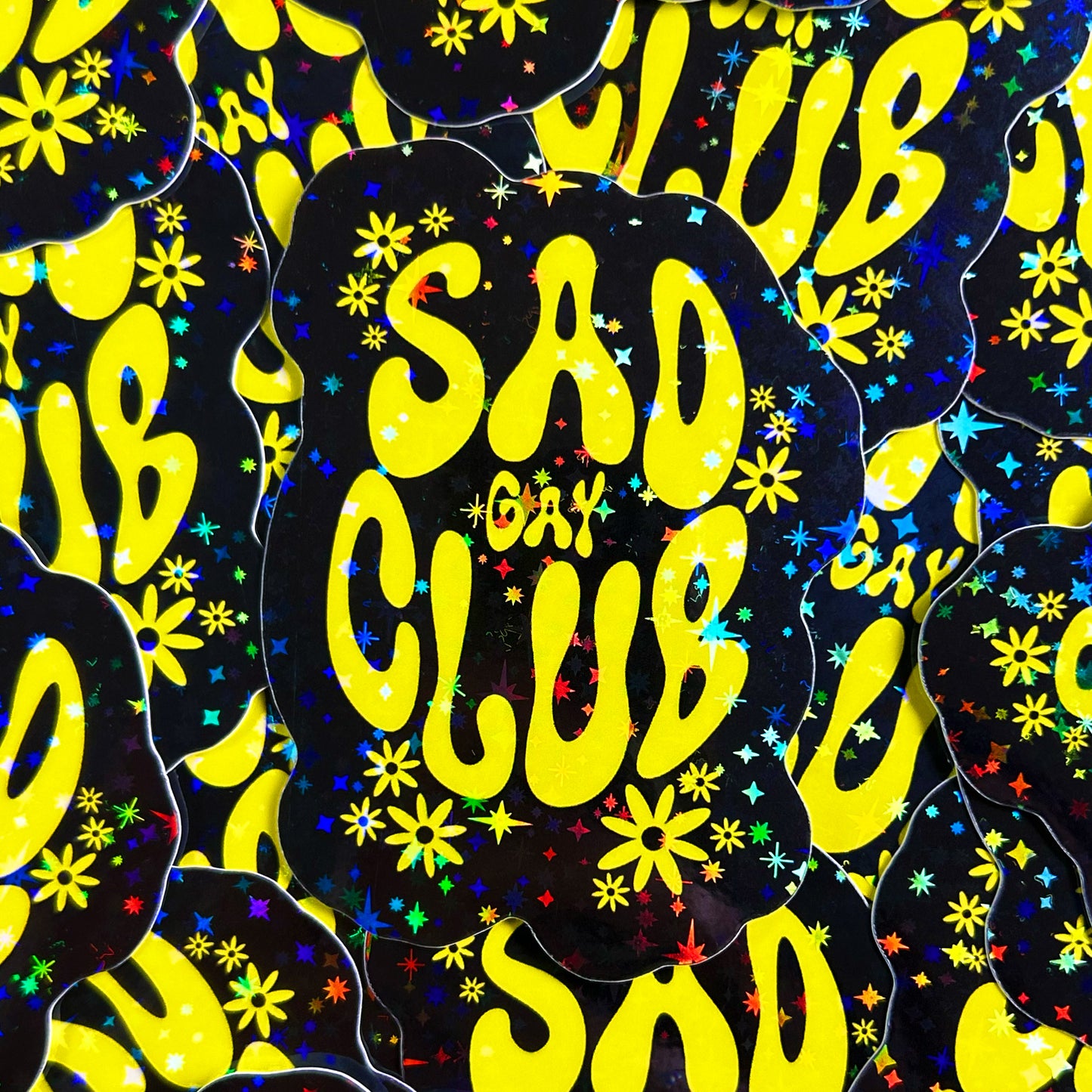 Sad Gay Club Daisy Sticker