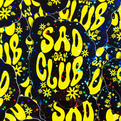 Sad Gay Club Daisy Sticker