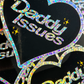 Daddy Issues Heart Sticker