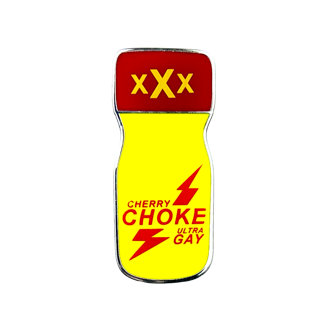 Cherrychoke Poppers Enamel Pin