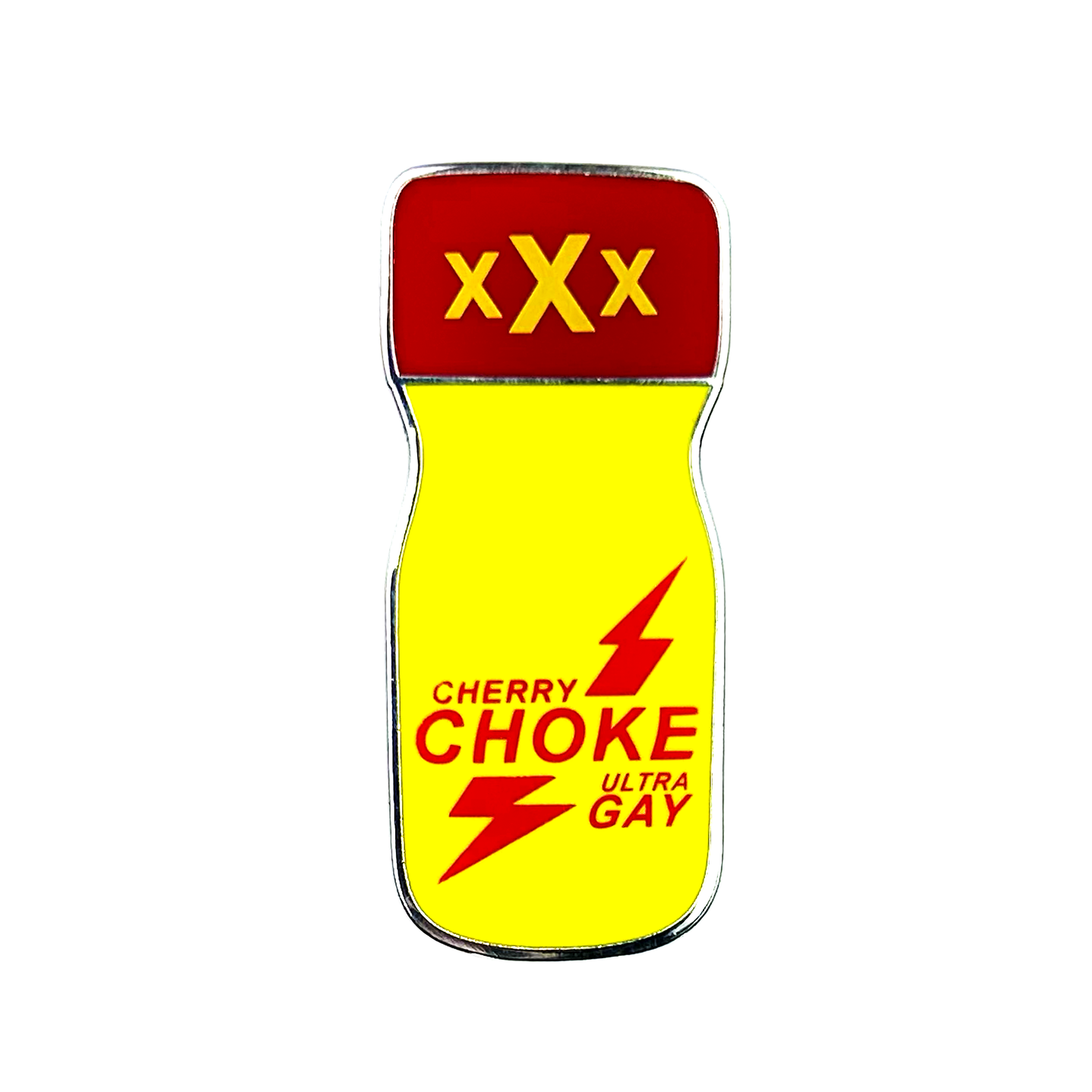 Cherrychoke Poppers Enamel Pin