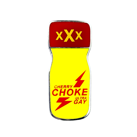 Cherrychoke Poppers Enamel Pin