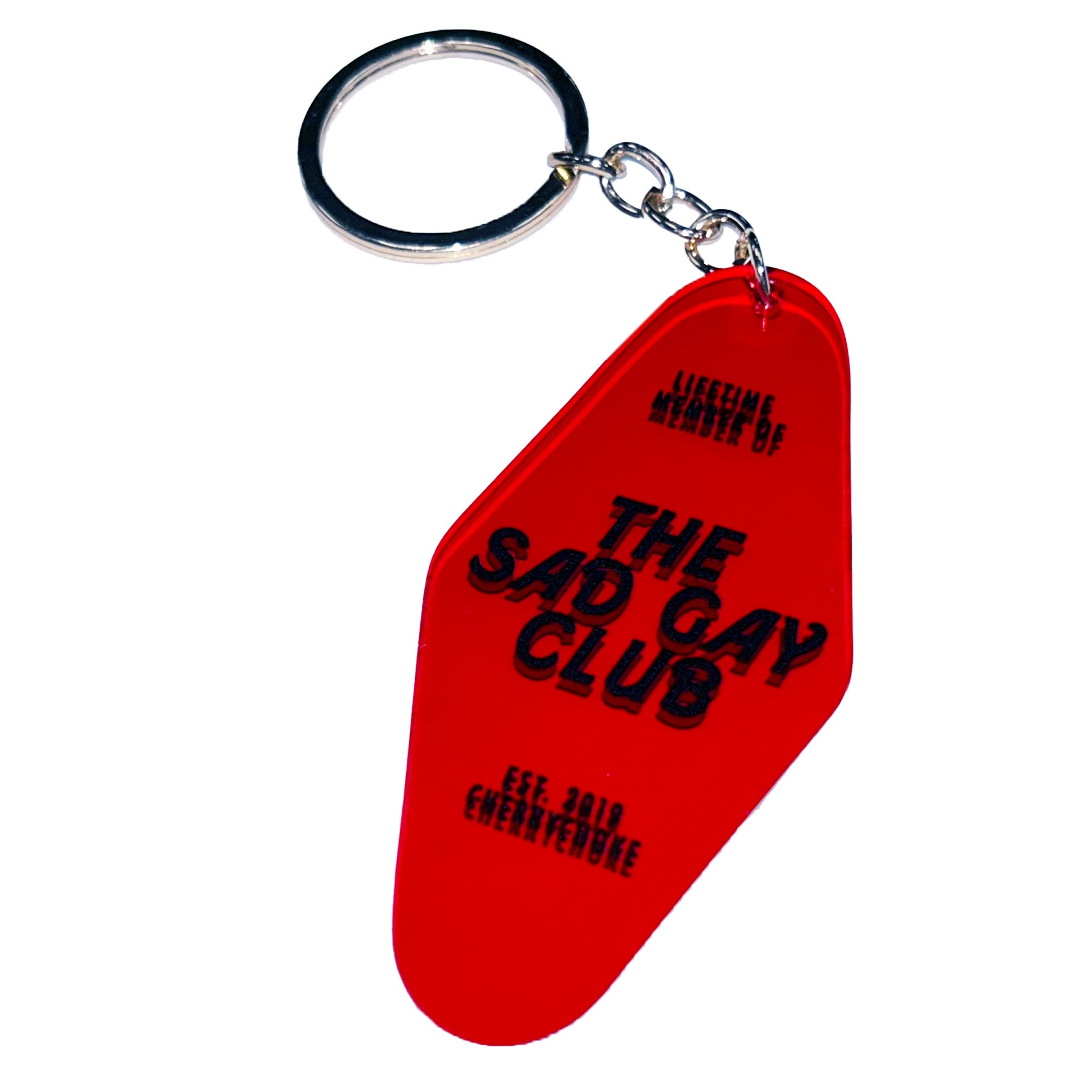 Sad Gay Club Motel Keychain