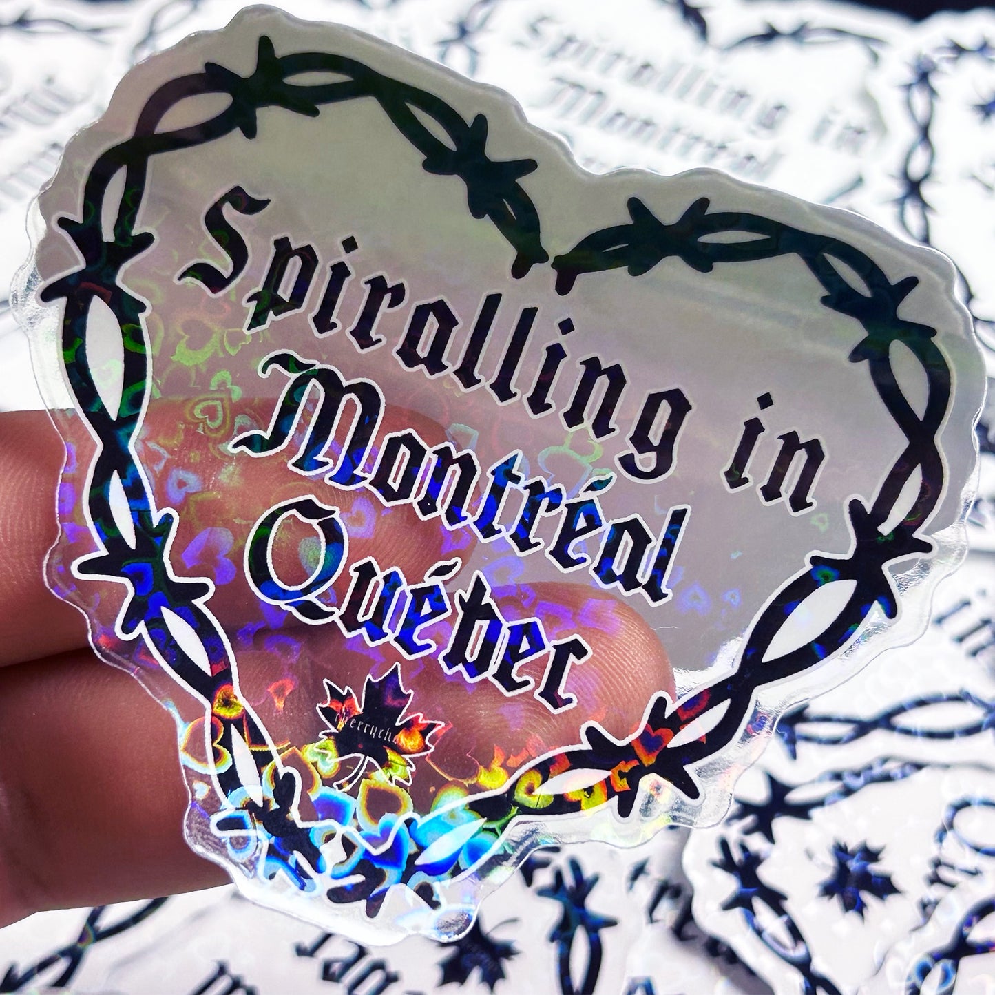 Spiralling in Montréal Sticker