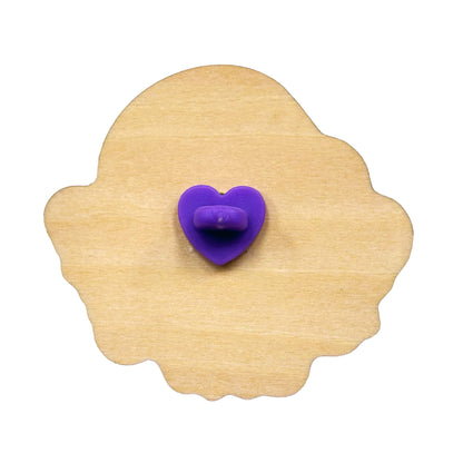 Sad Gay Club Puppyteeth Wooden Pin