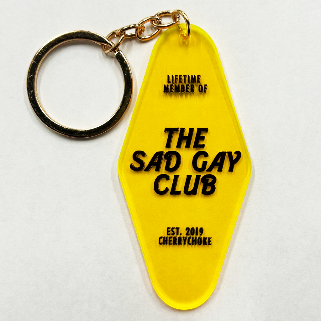 Sad Gay Club Motel Keychain
