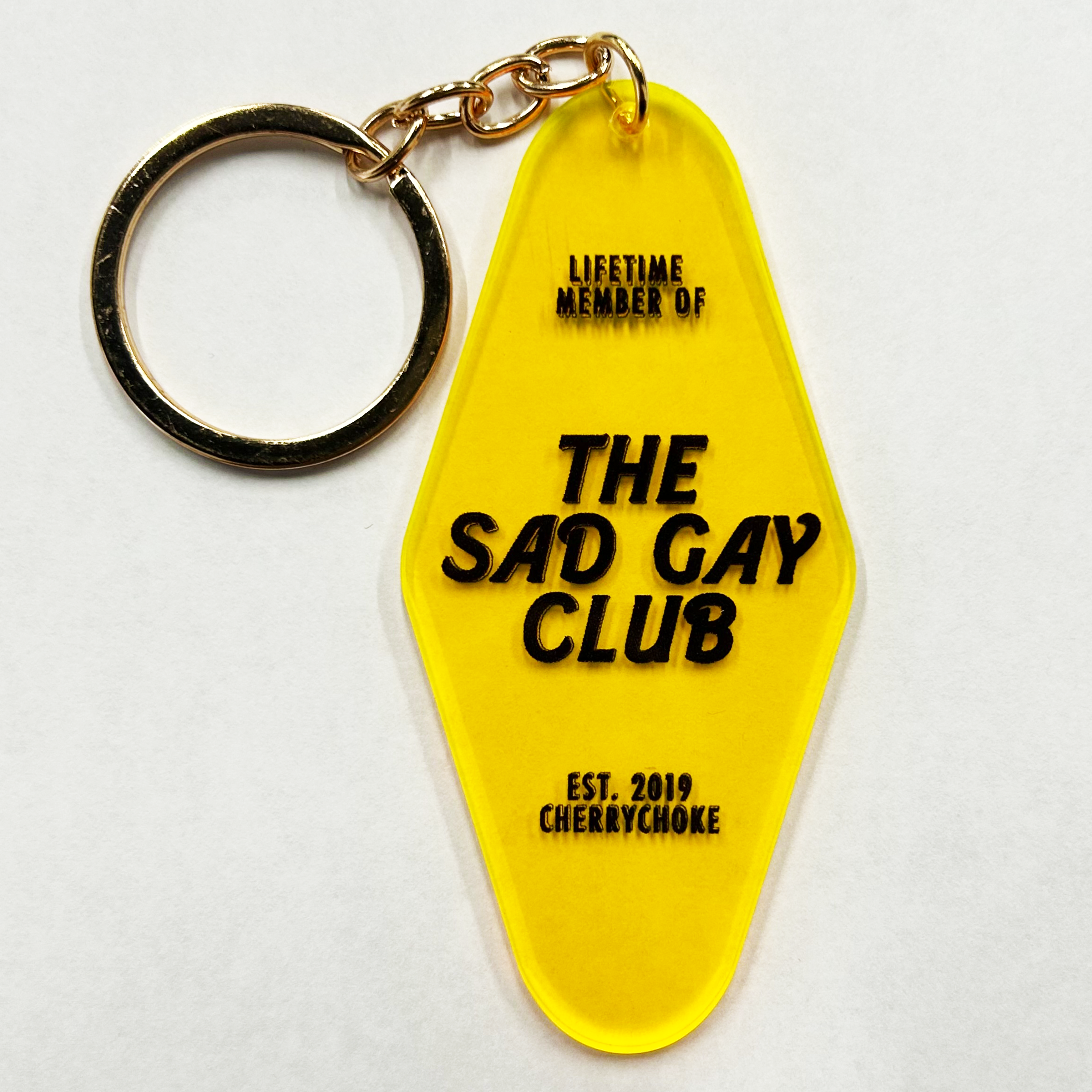 Sad Gay Club Motel Keychain