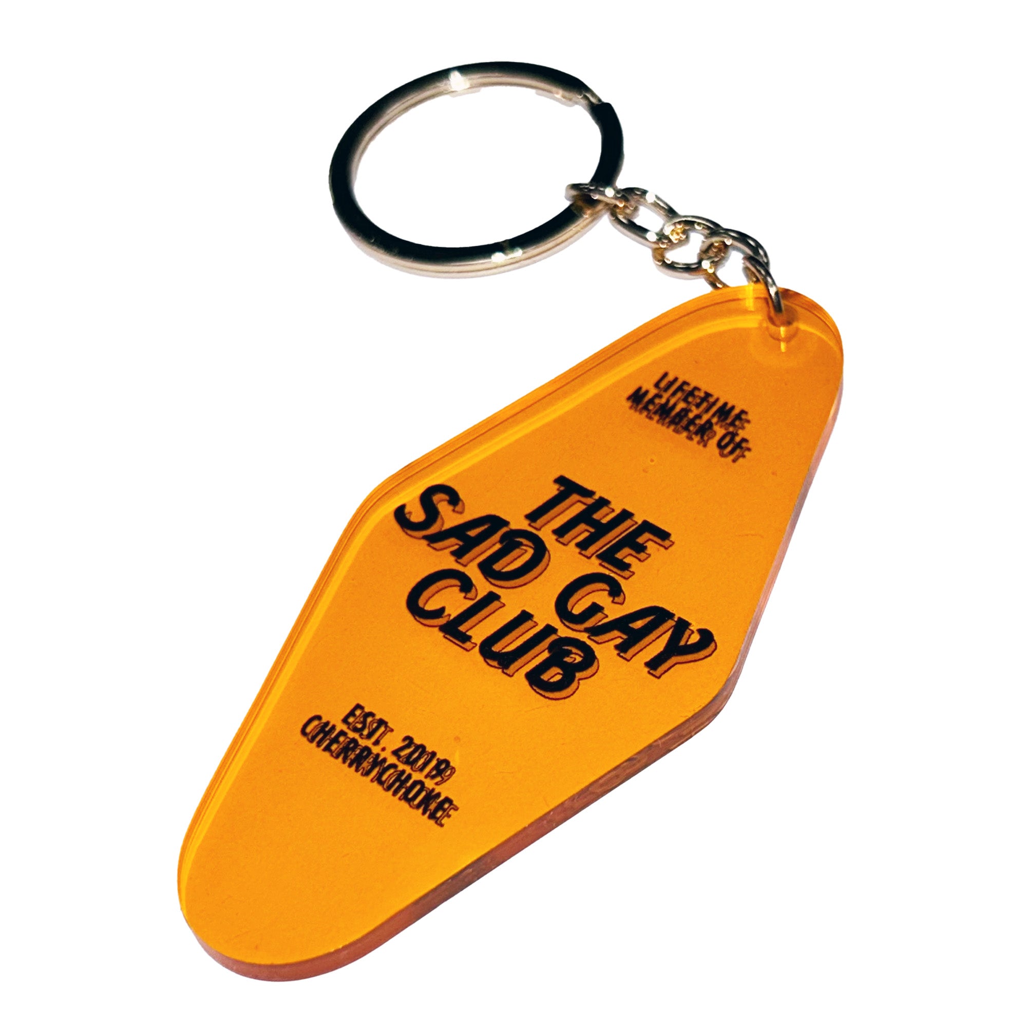 Sad Gay Club Motel Keychain