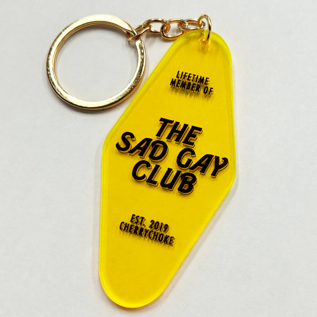 Sad Gay Club Motel Keychain