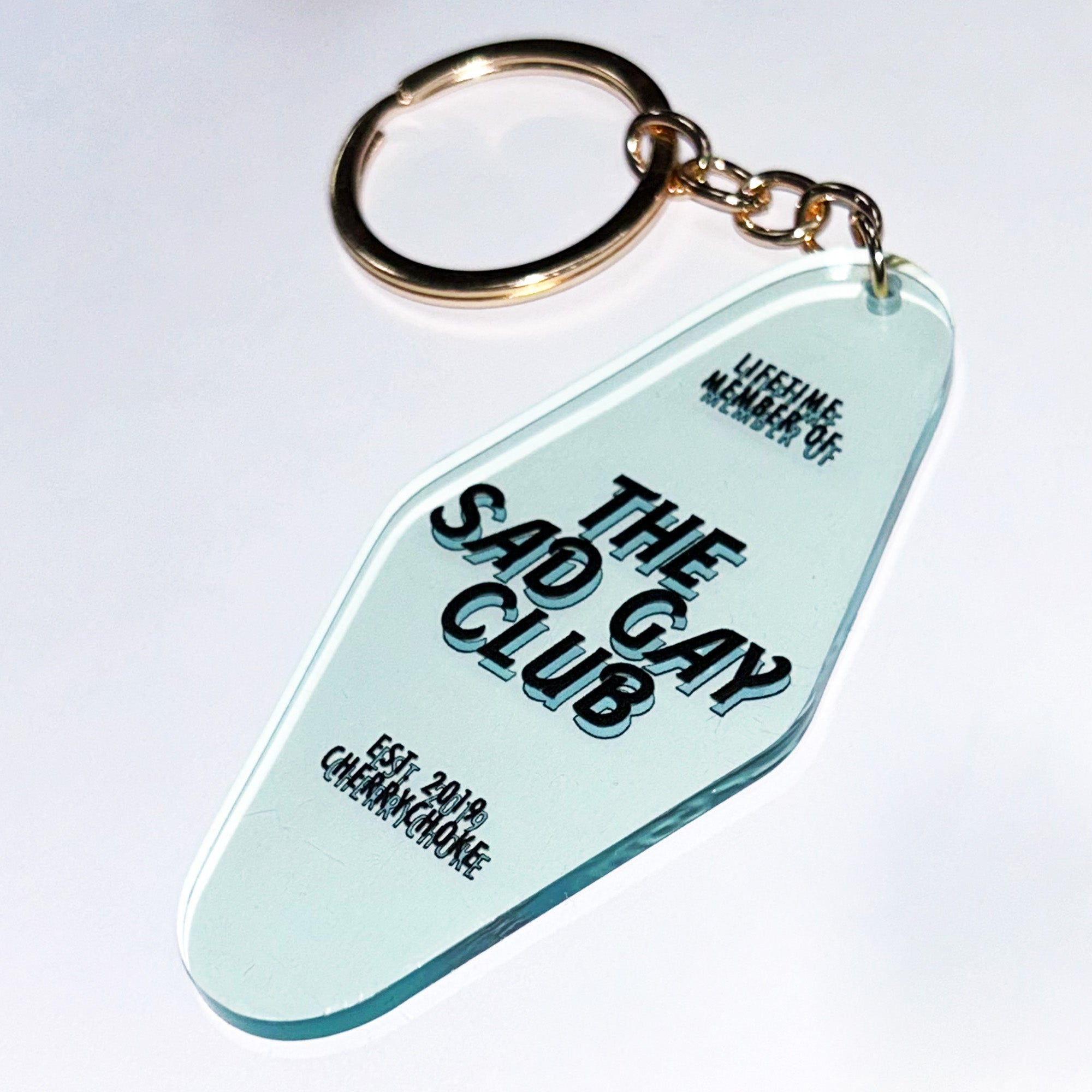 Sad Gay Club Motel Keychain