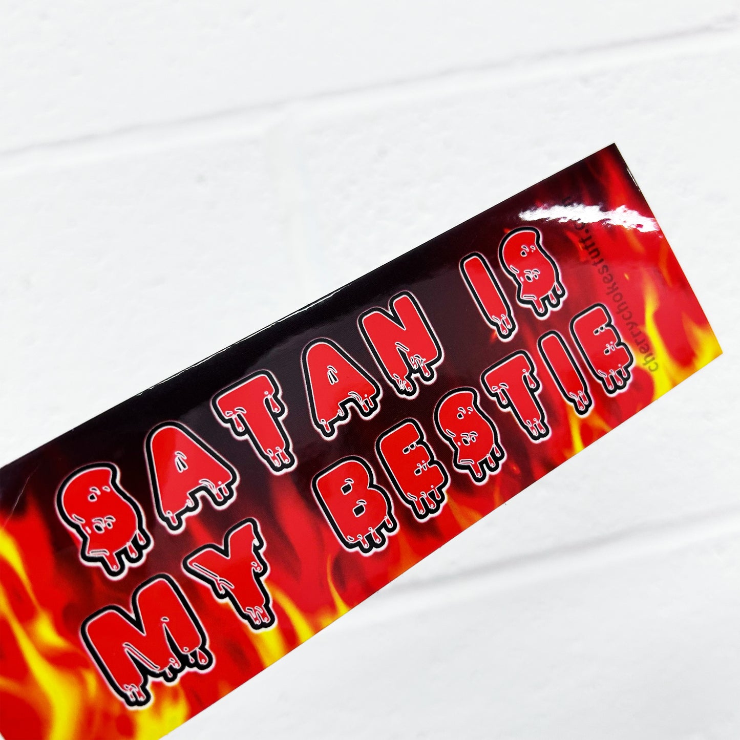 Satan Is My Bestie Bumper Sticker