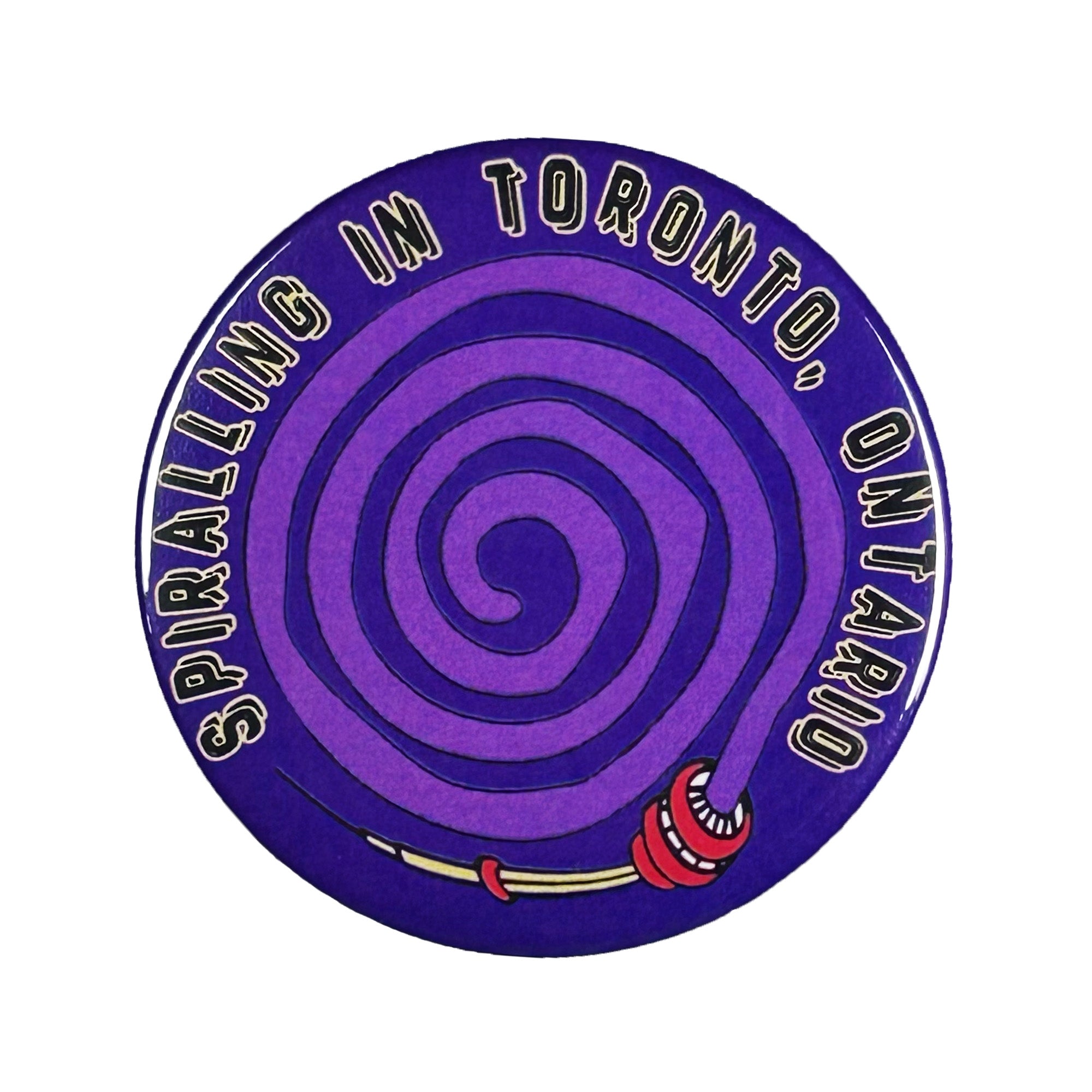 Spiralling in Toronto Button