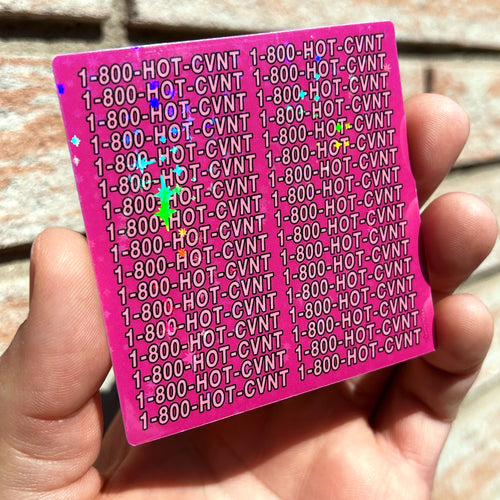 1-800-HOT-CVNT Sticker