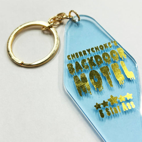 Backdoor Motel Keychain - CHERRYCHOKE