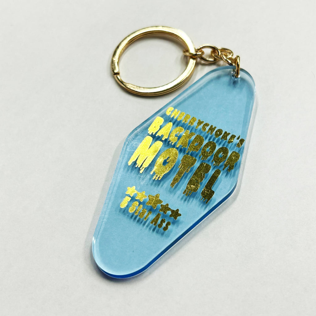 Backdoor Motel Keychain - CHERRYCHOKE
