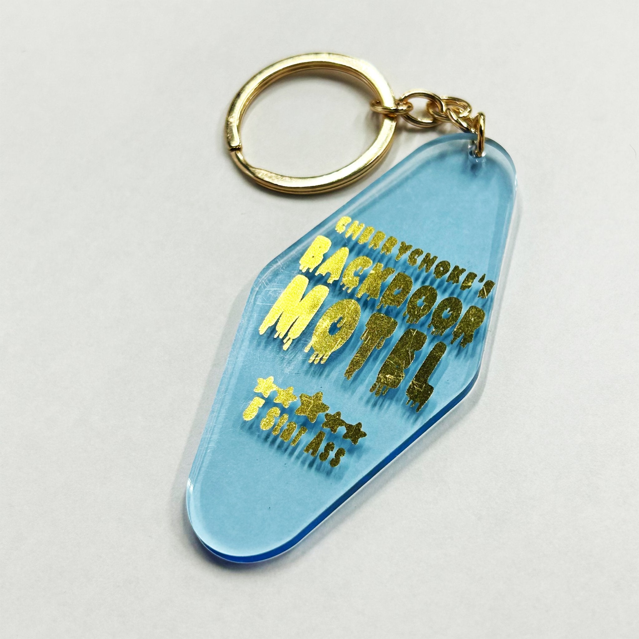 Backdoor Motel Keychain - CHERRYCHOKE