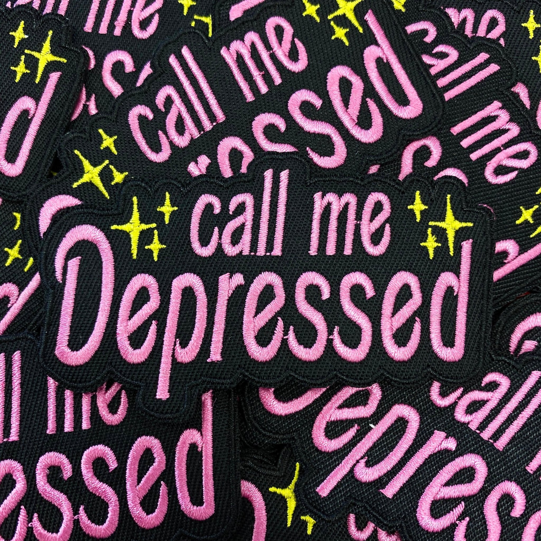 Call Me Depressed Patch - CHERRYCHOKE