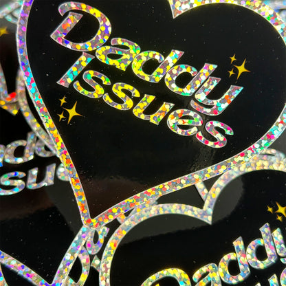 Daddy Issues Heart Sticker - CHERRYCHOKE