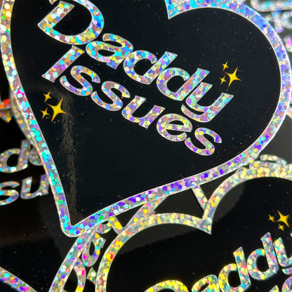 Daddy Issues Heart Sticker - CHERRYCHOKE