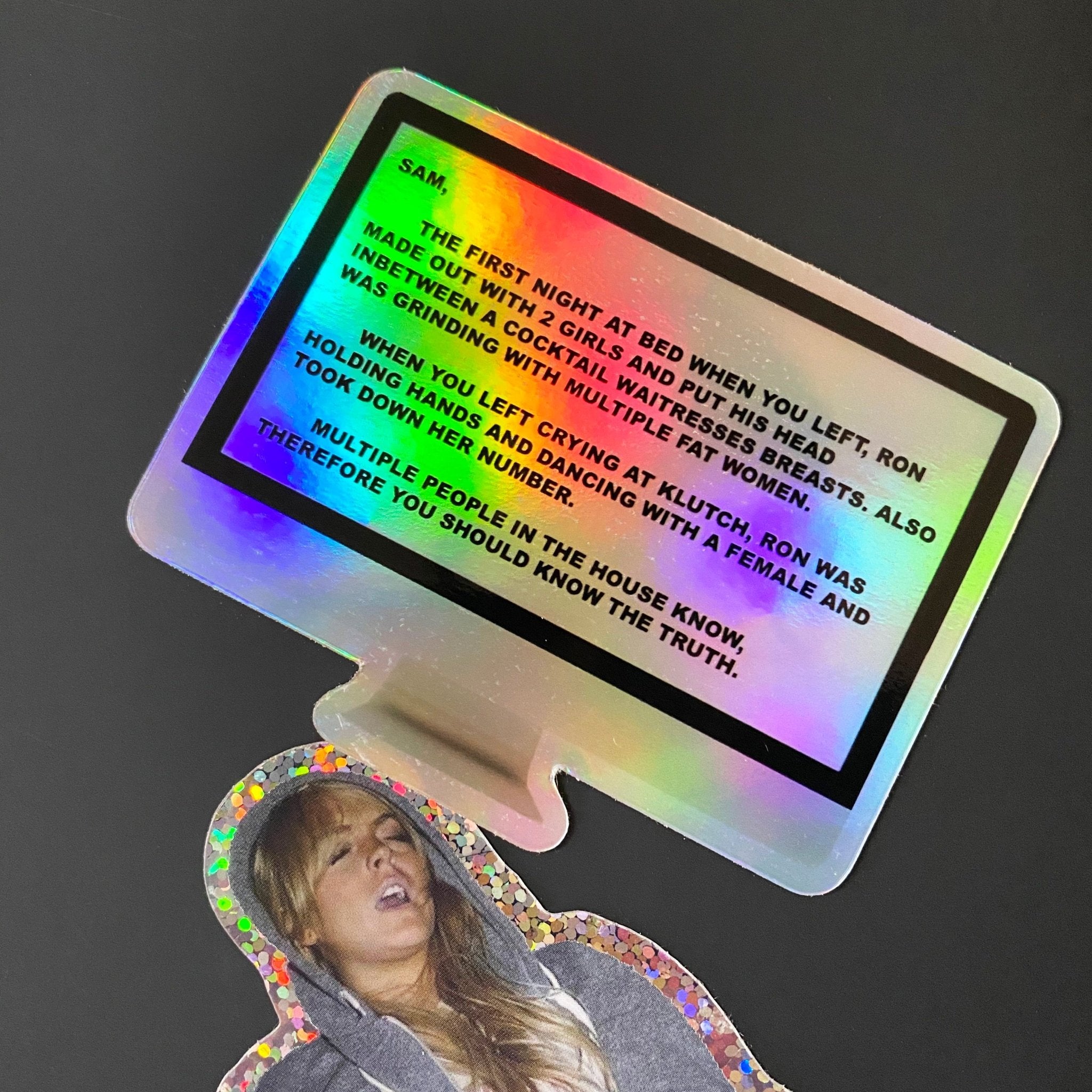 Jersey Shore Letter Sticker - CHERRYCHOKE
