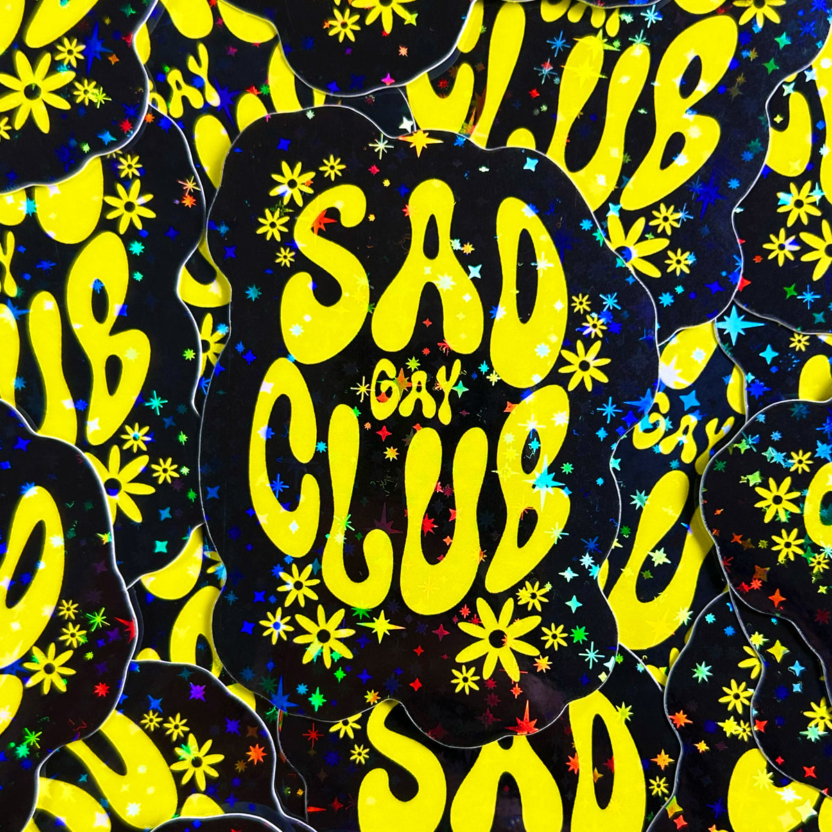 Sad Gay Club Daisy Sticker