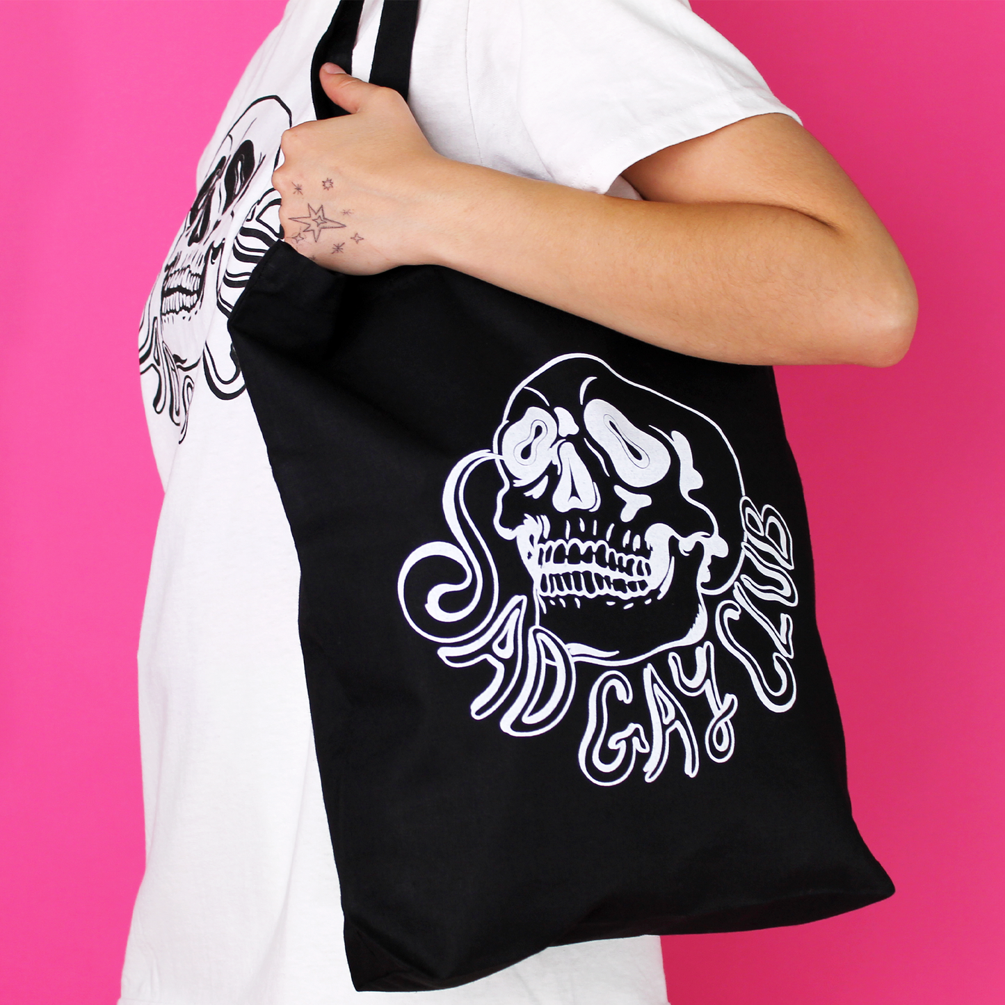 Sad Gay Club Puppyteeth Tote Bag