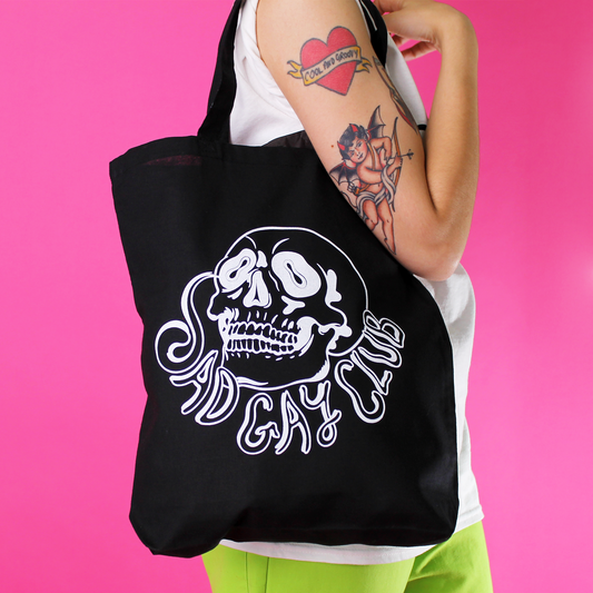 Sad Gay Club Puppyteeth Tote Bag