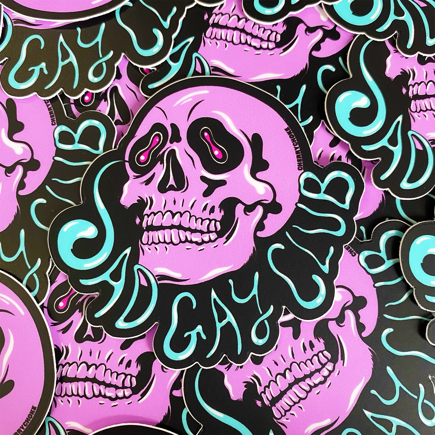 Sad Gay Club Puppyteeth Vinyl Sticker