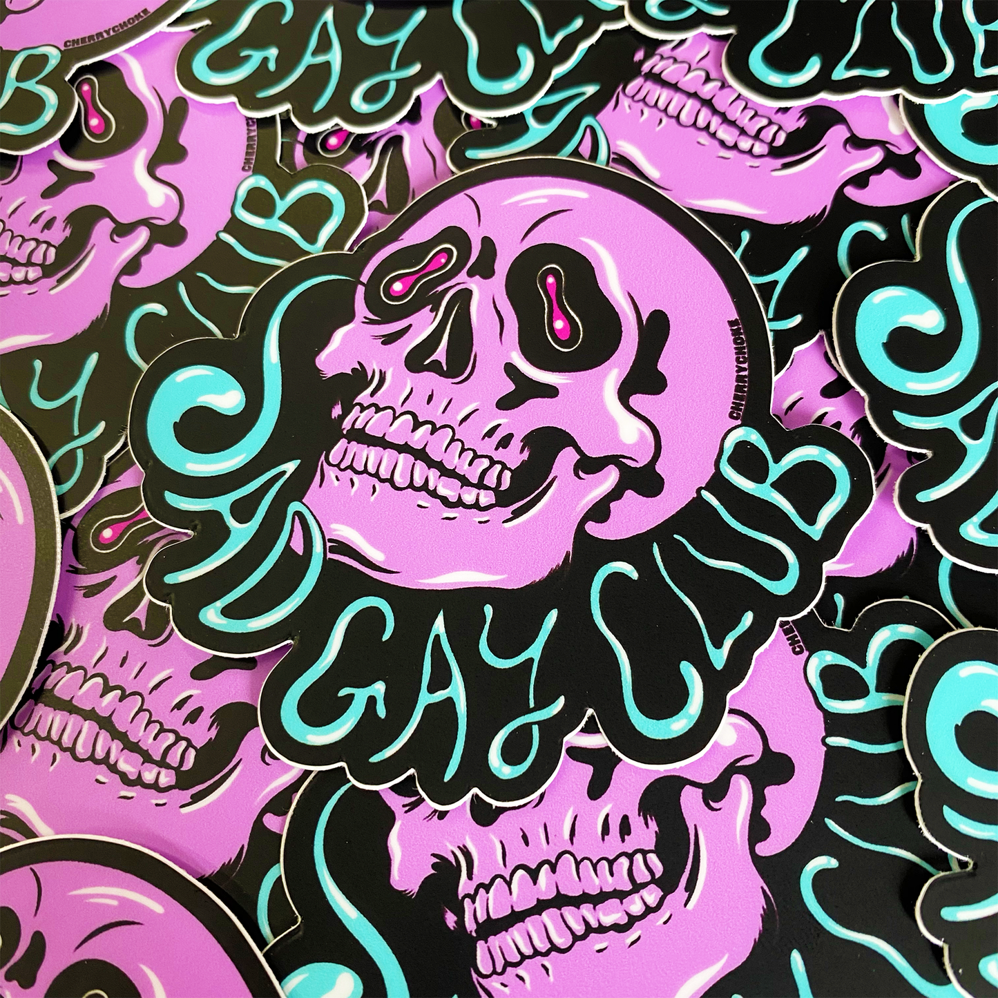 Sad Gay Club Puppyteeth Vinyl Sticker