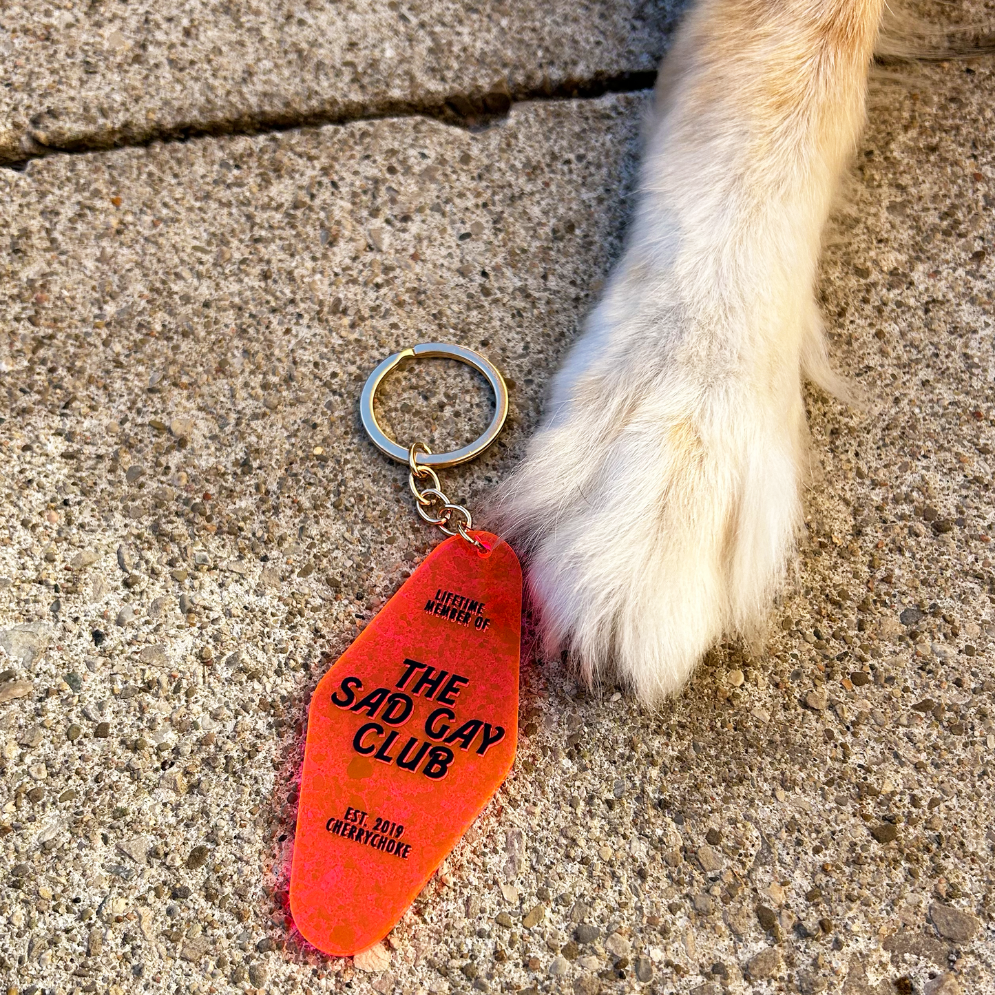 Sad Gay Club Motel Keychain