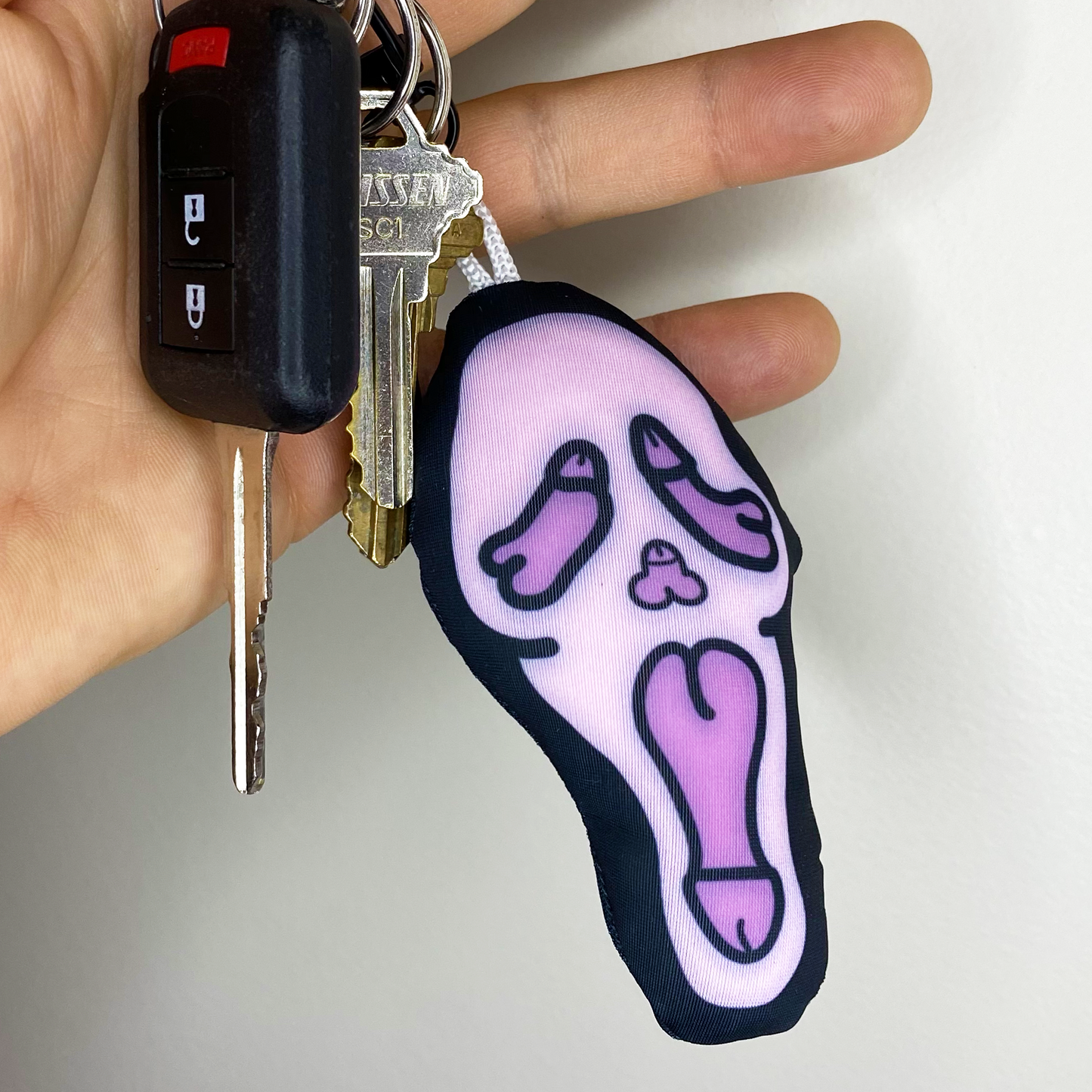 Ghostface Dickface Plush Keychain