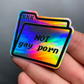 Not Gay Porn Sticker