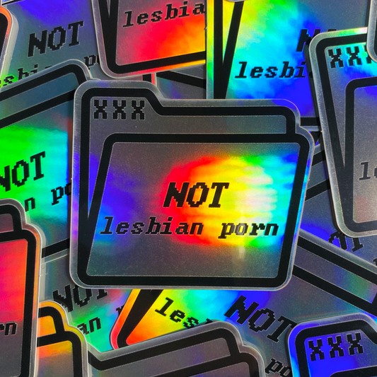 Not Lesbian Porn Sticker