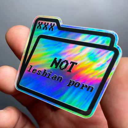 Not Lesbian Porn Sticker